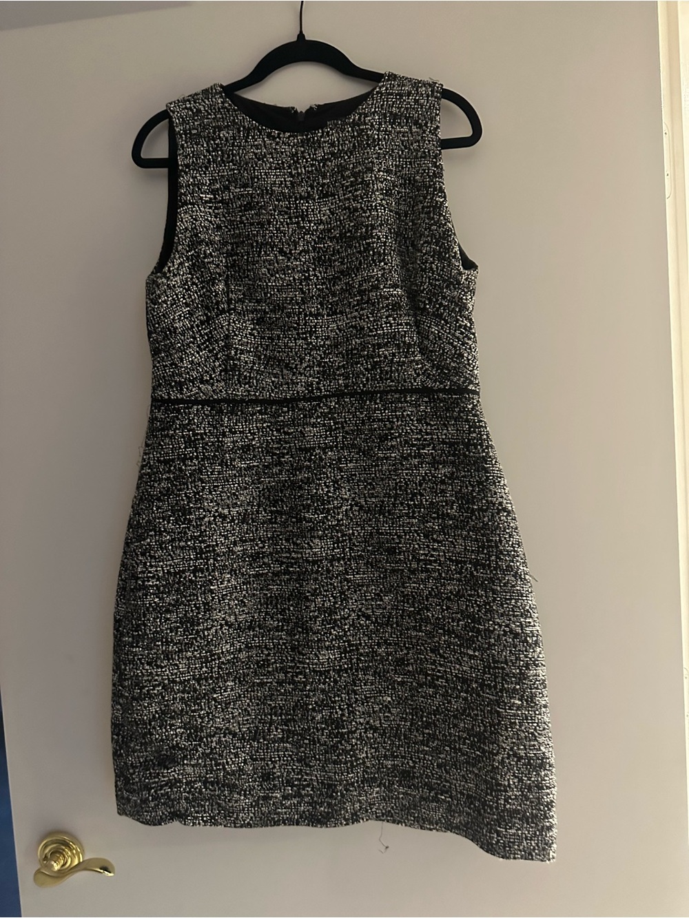 Mercantile Black and White Sheath Dress - Classic Elegant Fit ✨